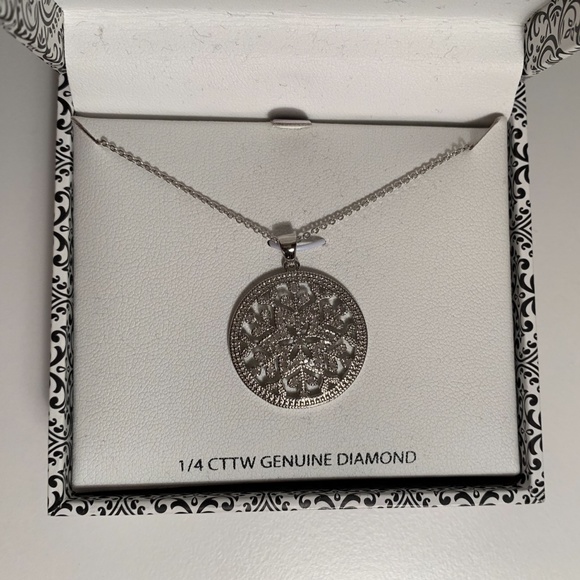 Gianni Argento Diamond Snowflake Necklace - Picture 4 of 5